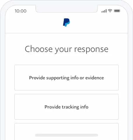 PayPal resolution management feature to help communicate with customer.