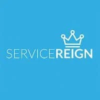 Service Reign logo that links to the Service Reign homepage in a new tab.
