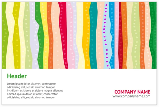 A sample template for a postcard by Next Day printing.