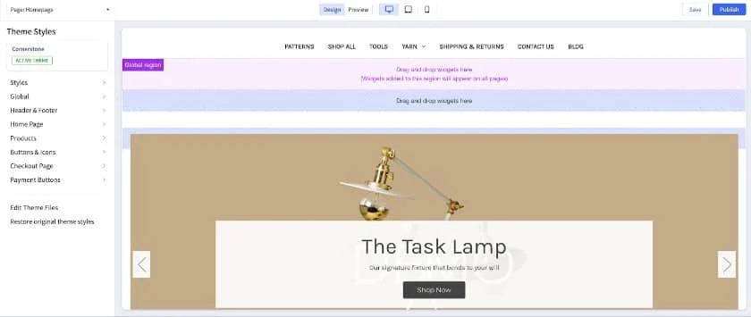 Customizing theme in BigCommerce.