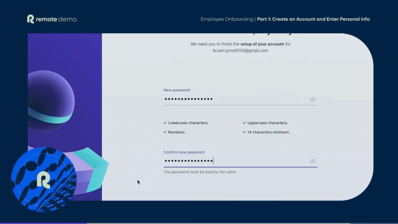 Sending new hires a Remote link to fill-up their information.