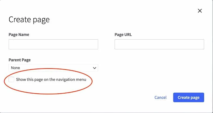Web pages will show up in your navigation by default.