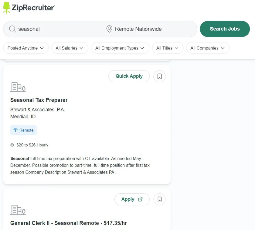 A job ad with ZipRecruiter highlights the necessary attributes of the position.
