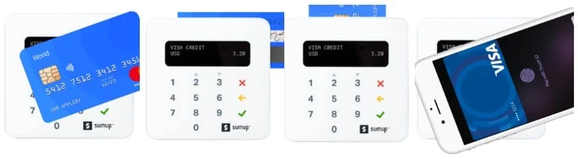 SumUp plus most affordable 3-in-1 mobile card reader.