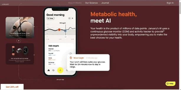 An example of a website using multimedia infographics to explain product features