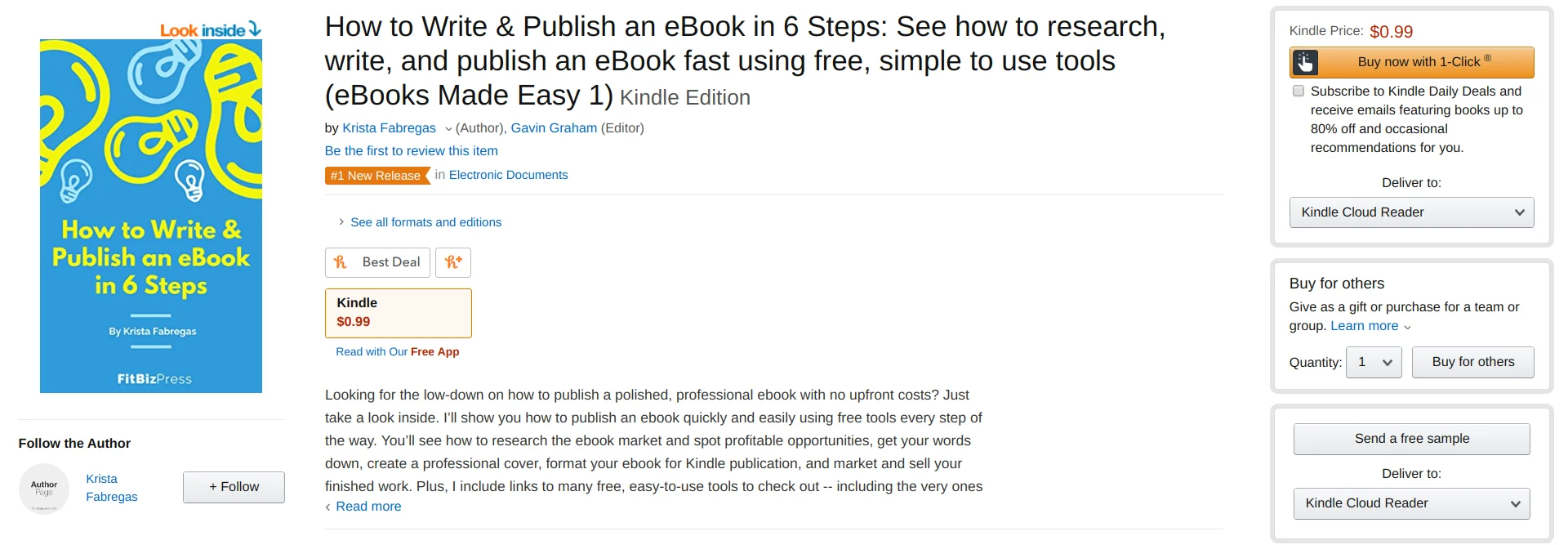 Amazon KDP - kindle direct publishing - live ebook listing