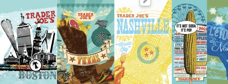Trader Joe's reusable bag designs