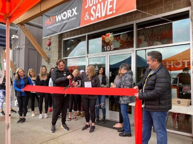 An example of a ribbon cutting event for startup business marketing.