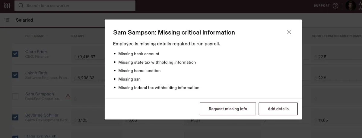 Critical information.