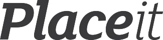 PlaceIt logo that links to the PlaceIt homepage in a new tab.