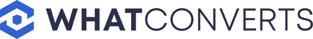 WhatConverts logo.