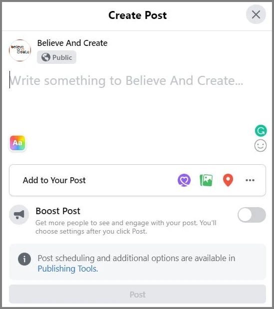 Promote articles from your personal or business blog