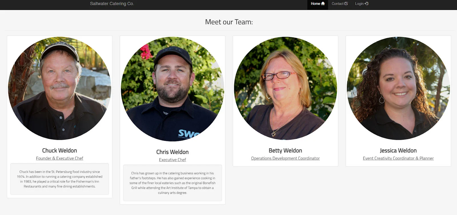 The Saltwater Catering Co team.