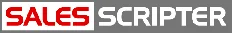 Sales Scripter logo that links to the Sales Scripter homepage in a new tab.