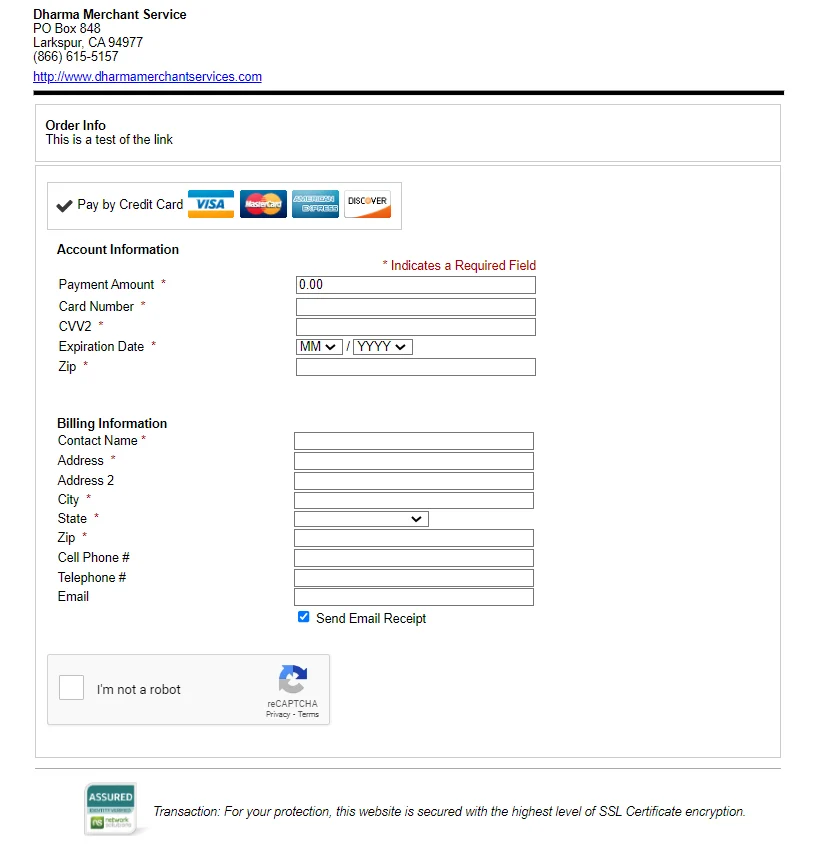Add a “Pay Now” or “Donate” button on Dharma Merchant.