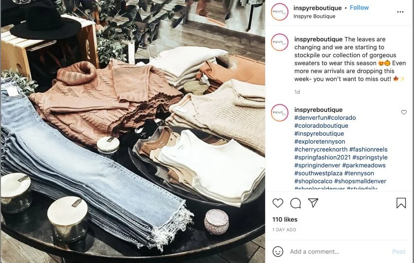 InspyreBoutique Instagram Black Friday Hashtags