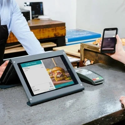 POS small screen customer-facing display.