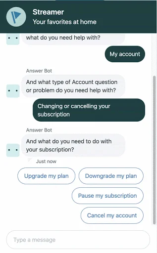 Zendesk shows conversation flow powered by AI.