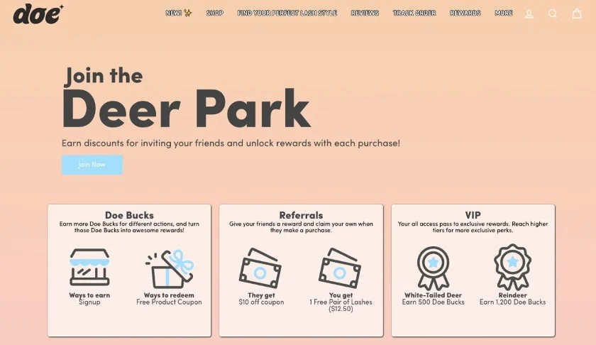 An example of local business advertising through referral rewards.