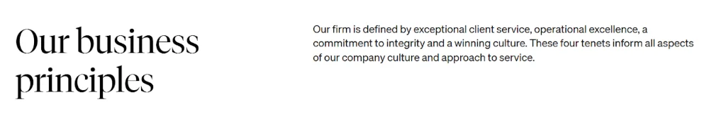 JPMorgan Chase's business philosophy