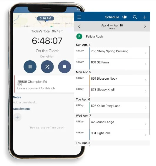 ClockShark's mobile apps make tracking employee attendance and client jobs easy for on-the-go employers.