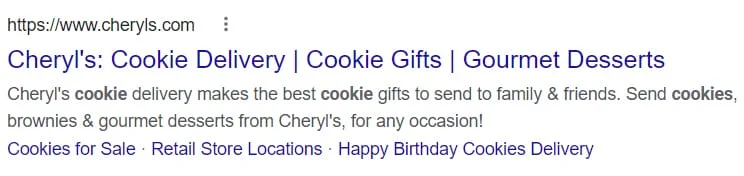 Image of Google search result.