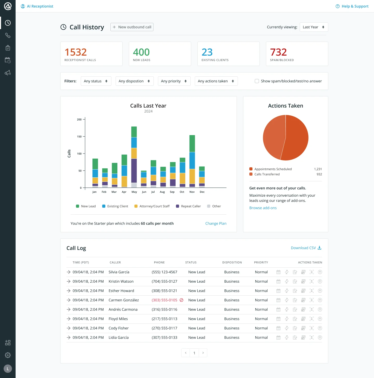 Smith.ai AI receptionist