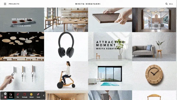 One page website smooth scrolling by Mikiya Kobayashi.