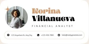Example of using typography in an email signature.
