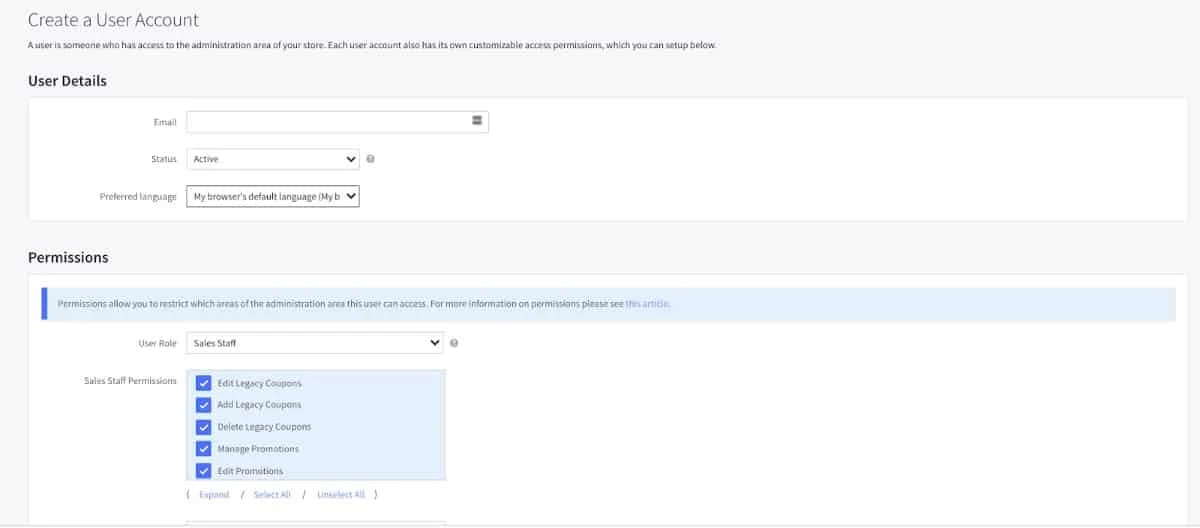 Setting up additional user by clicking on account setting.