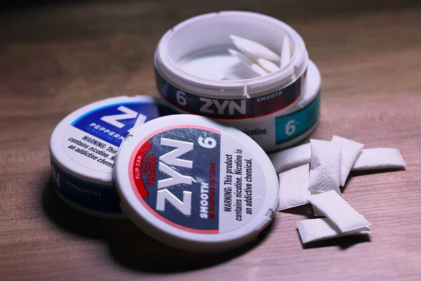 zyn nicotine pouch products.