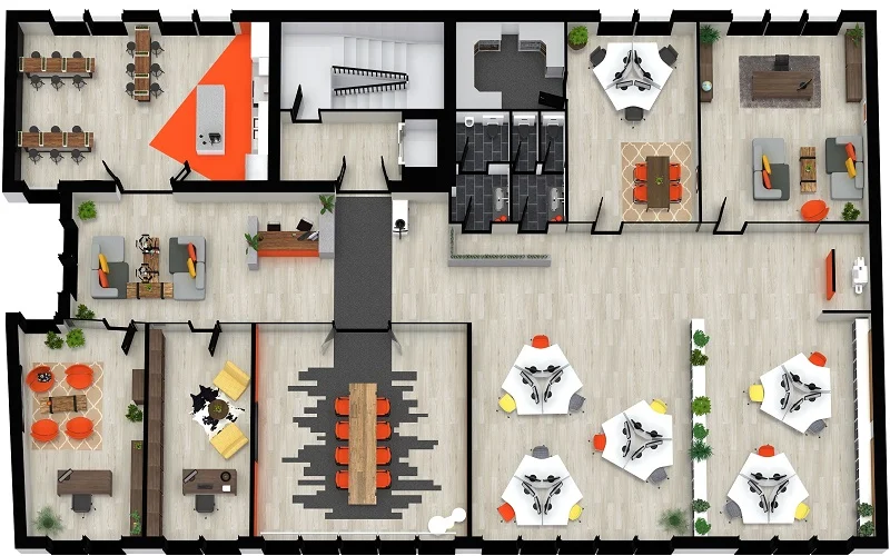 open office layout