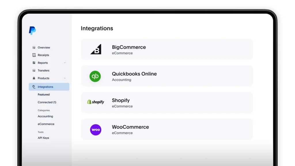 PayPal POS third-party integrations