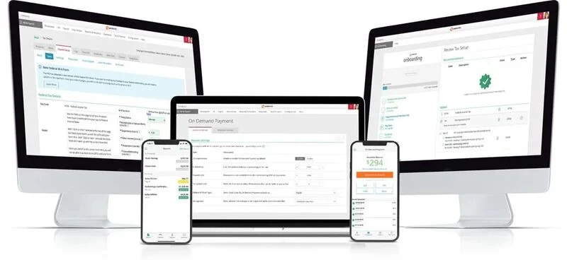 desktop and mobile dashboard on Paylocity