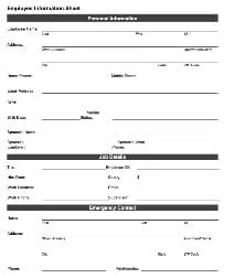 Showing Employee Information.