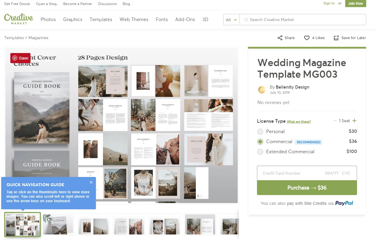 creative market - how to create a digital magazine
