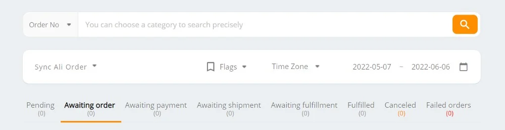 Keeping track of orders.