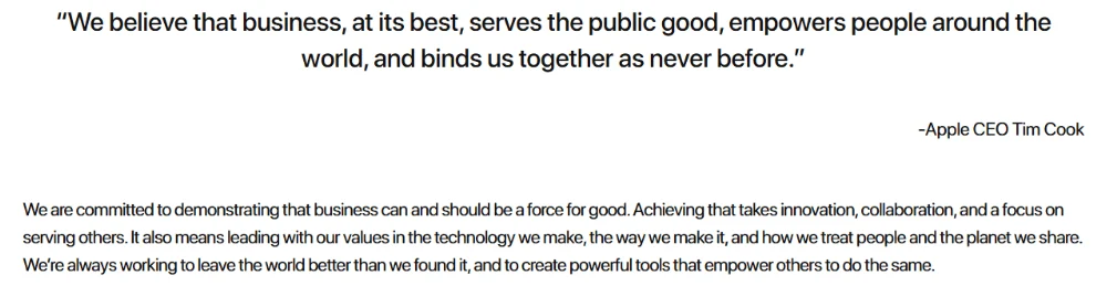 Apple business philosophy