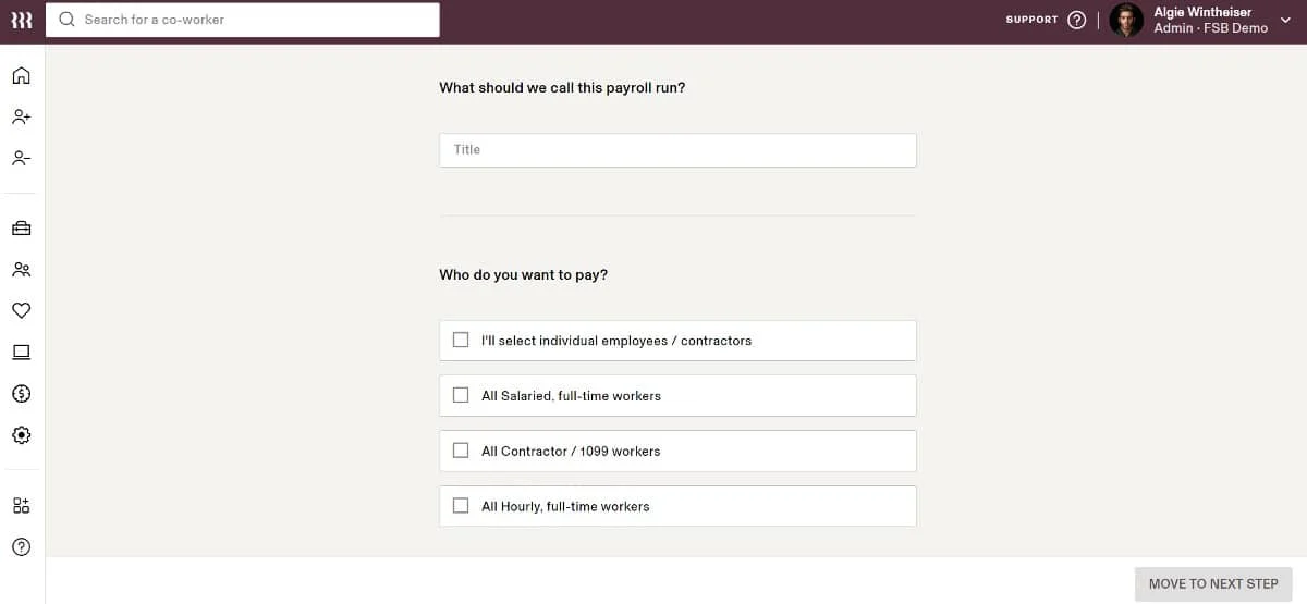 Deciding who you want to pay.