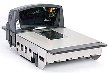 Example of a scanner scale for measuring items' weights and price labels.