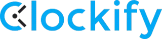 Clockify logo.