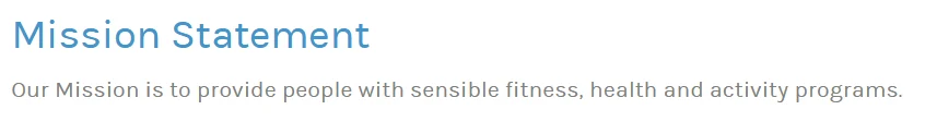 Focused Fitness mission statement