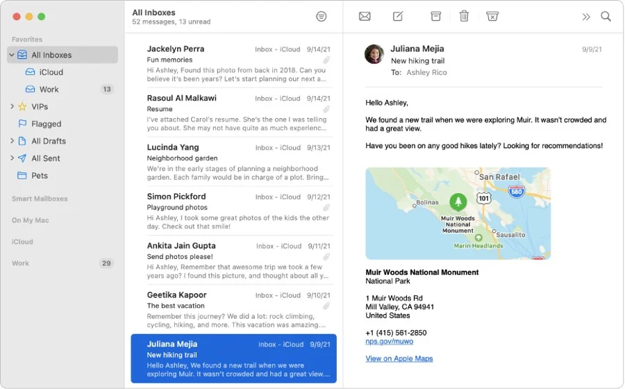 Screenshot_Apple Mail dashboard 1